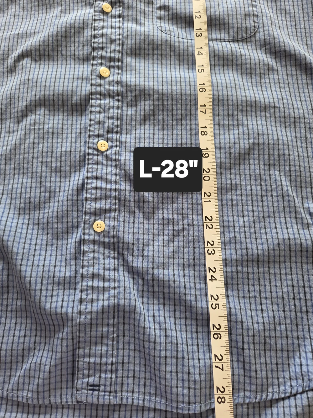 J. Crew Men's Blue Micro-Check Dress Shirt